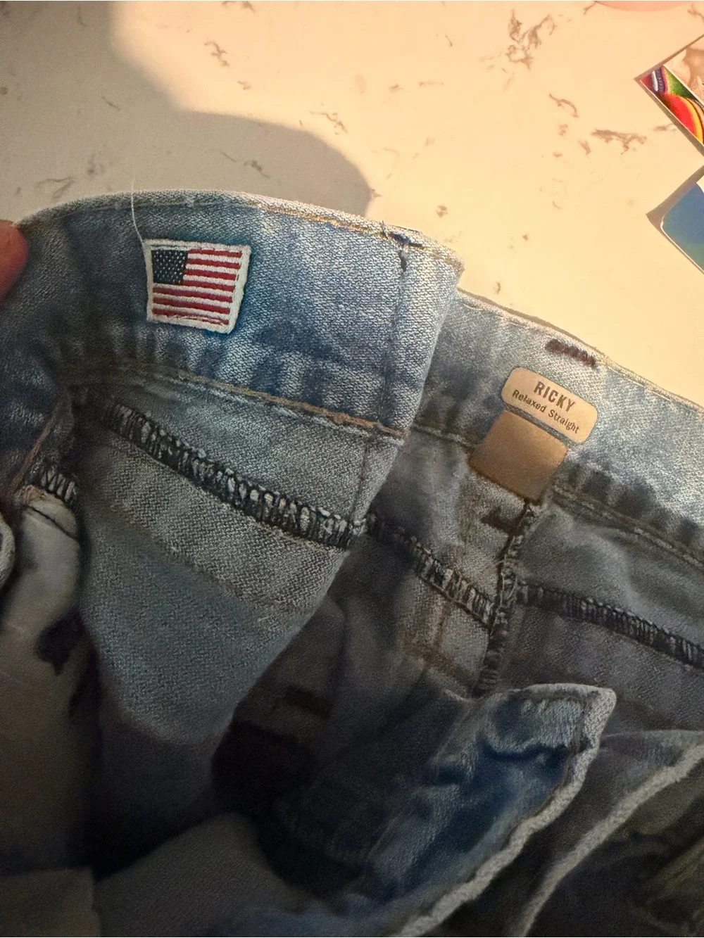 Vintage 90s True Religion Ricky Denim Jeans Size 40 Blue